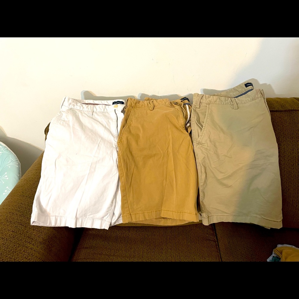 3 pair of Mens Nautica shorts